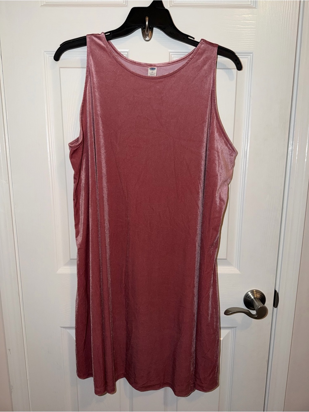 NWOT Old Navy Sleeveless Velvet Shift Dress in Dusty Rose Women’s Size 2X